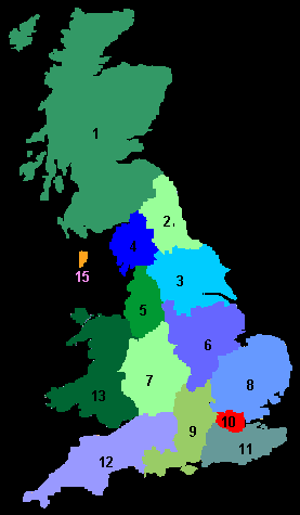 UK Regions Map